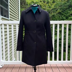 Black Kenneth Cole midweight coat, size medium